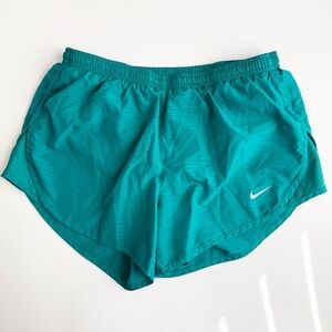 Nike Dri Fit Women's Teal Athletic Shorts - Small